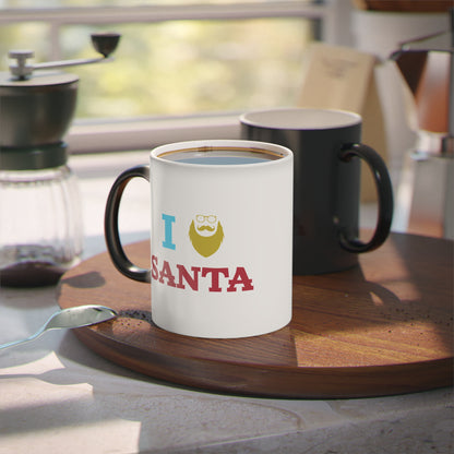 Christmas Color Changing Mug - I Love Santa Design