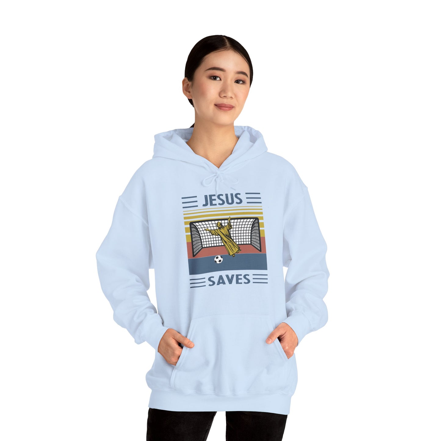 Christian Unisex Hooded Sweatshirt - Jesus Saves Design