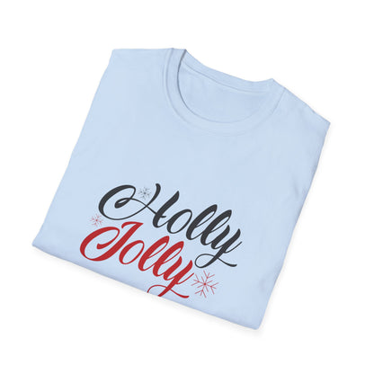 Christmas Unisex T-Shirt - Holly Jolly Design