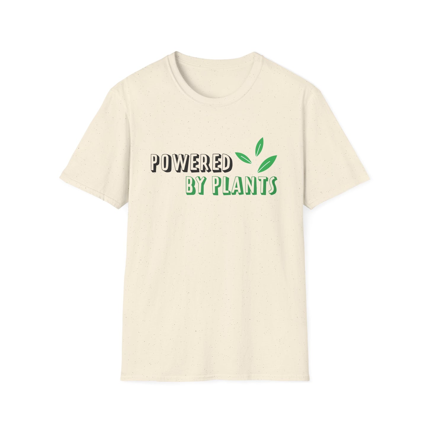 Motivational Unisex T-Shirt - Powered By Plants Design