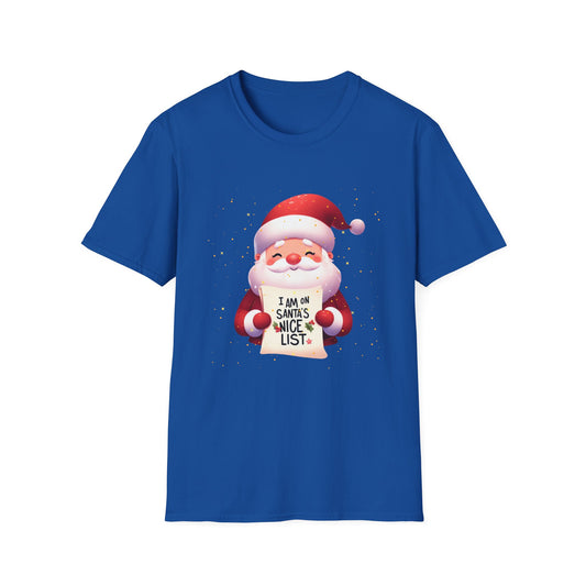 Christmas Unisex T-Shirt - Christmas Nice List Design