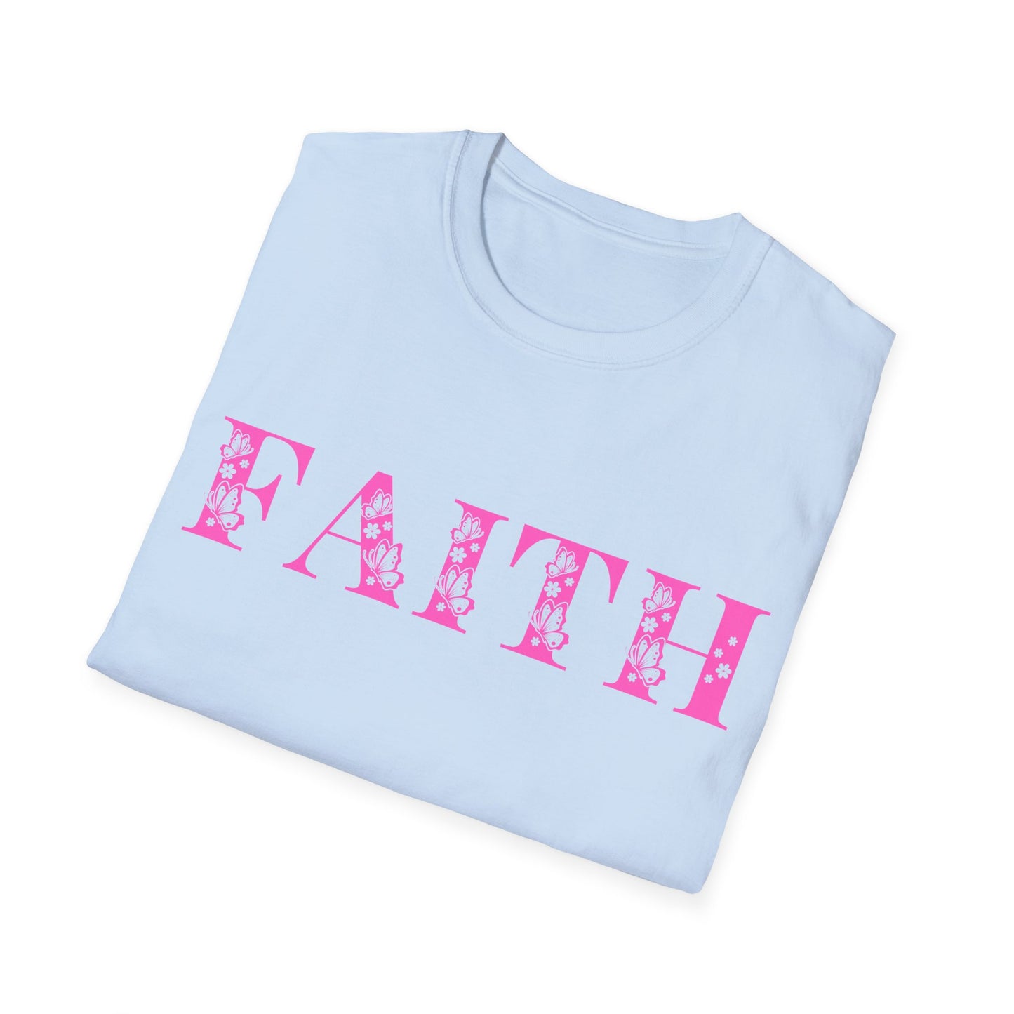 Christian Unisex T-Shirt - Faith Pink Design