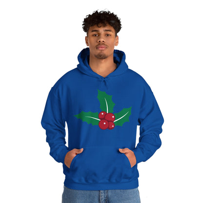 Christmas Unisex Hooded Sweatshirt - Mistletoe Design