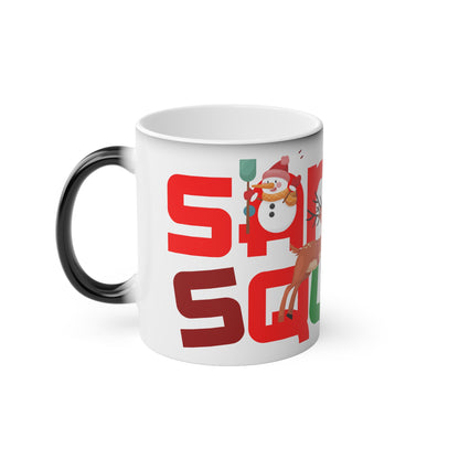 Christmas Color Changing Mug - Santa Squad Design