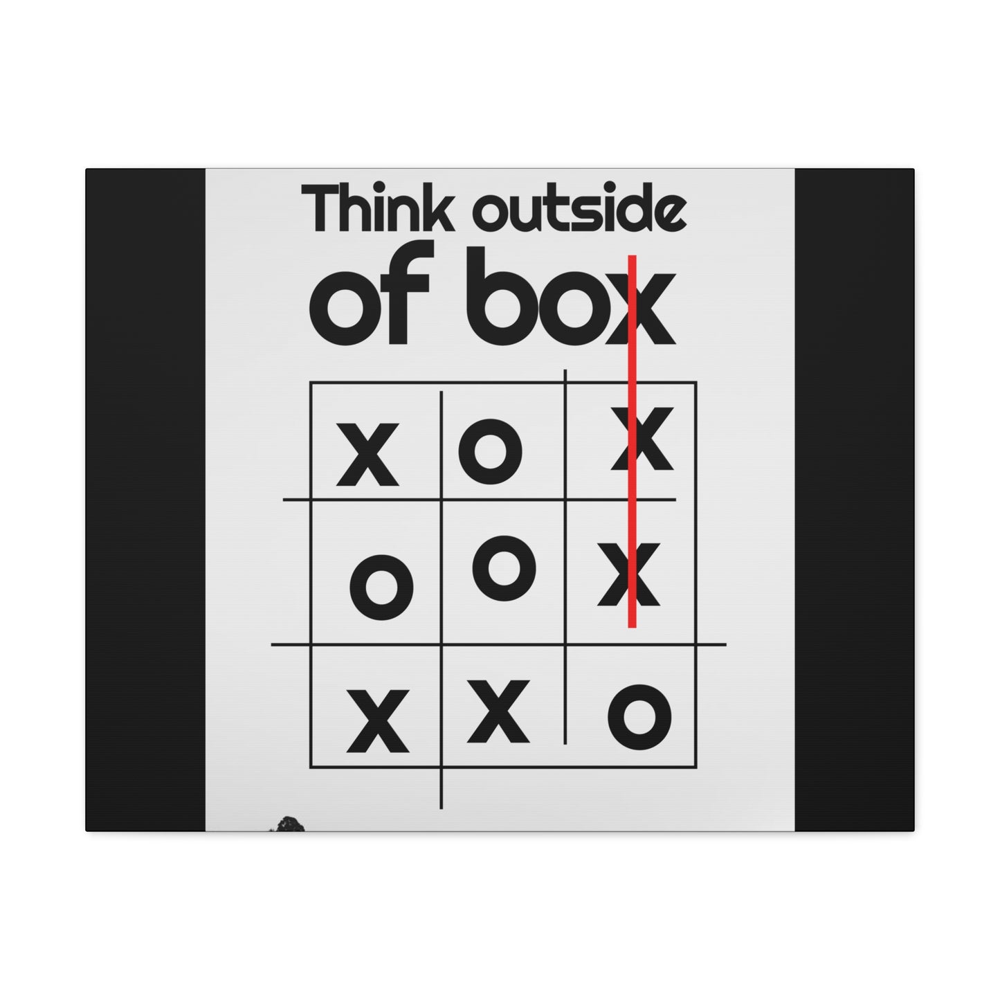 Motivational Matte Canvas, Stretched, 1.25" - Think Outside The Box Design