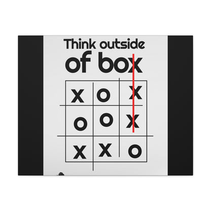 Motivational Matte Canvas, Stretched, 1.25" - Think Outside The Box Design