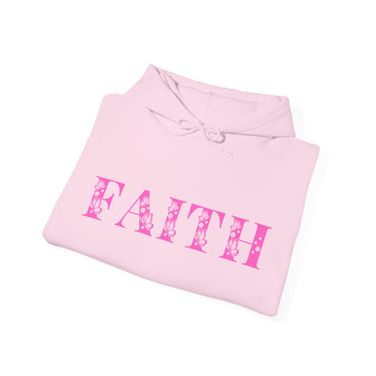 Christian Unisex Hooded Sweatshirt - Faith Pink Design