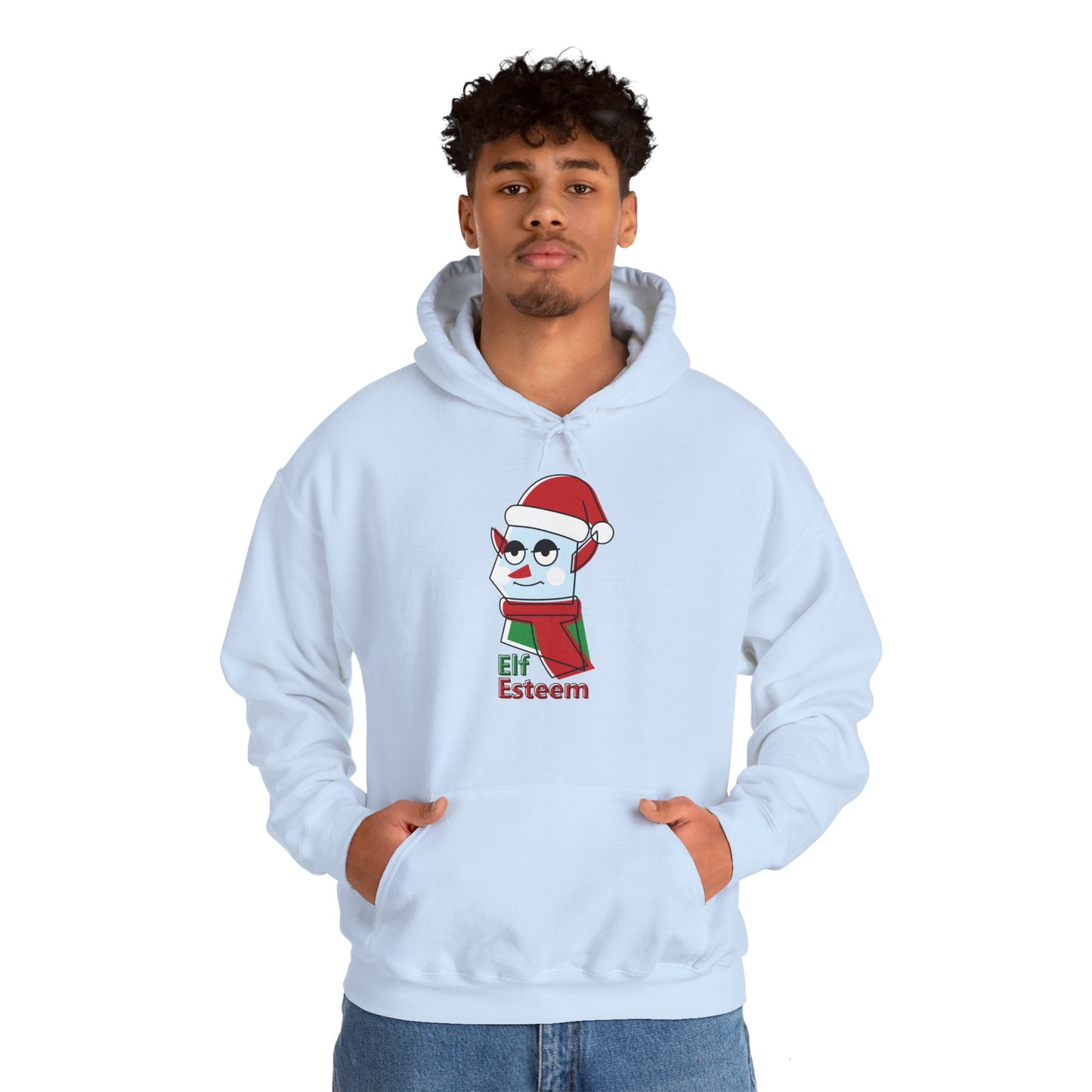 Christmas Unisex Hooded Sweatshirt - Elf Esteem Design