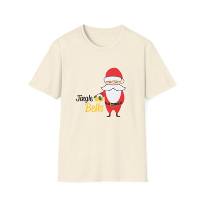 Christmas Unisex T-Shirt - Jingle Bells Santa Design