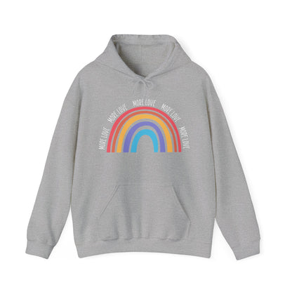 Motivational Unisex Hooded Sweatshirt - More Love x5 Design