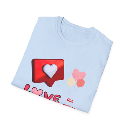 Valentine's Day Unisex T-Shirt - Love One Another Design