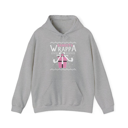 Christmas Unisex Hooded Sweatshirt - Gangsta Wrappa Design