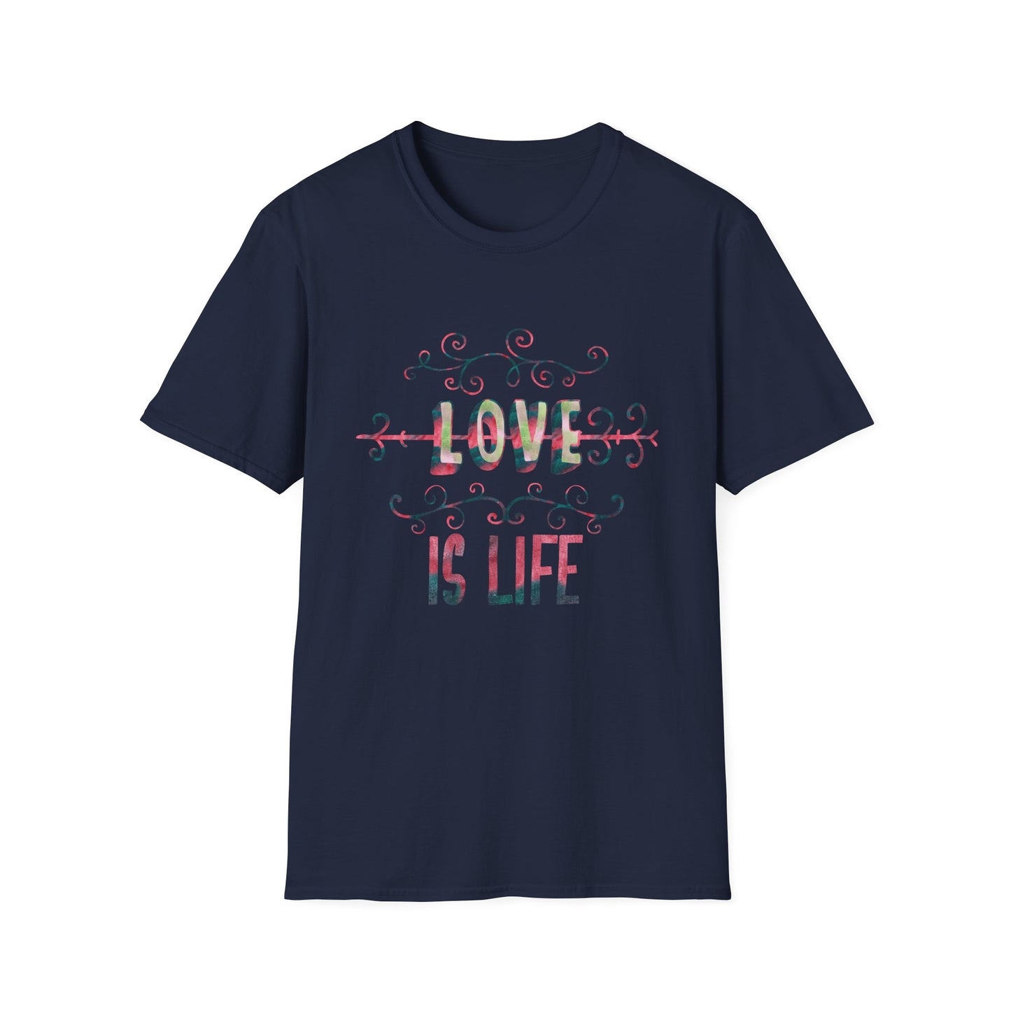 Valentine's Day Unisex T-Shirt - Love Is Life Design