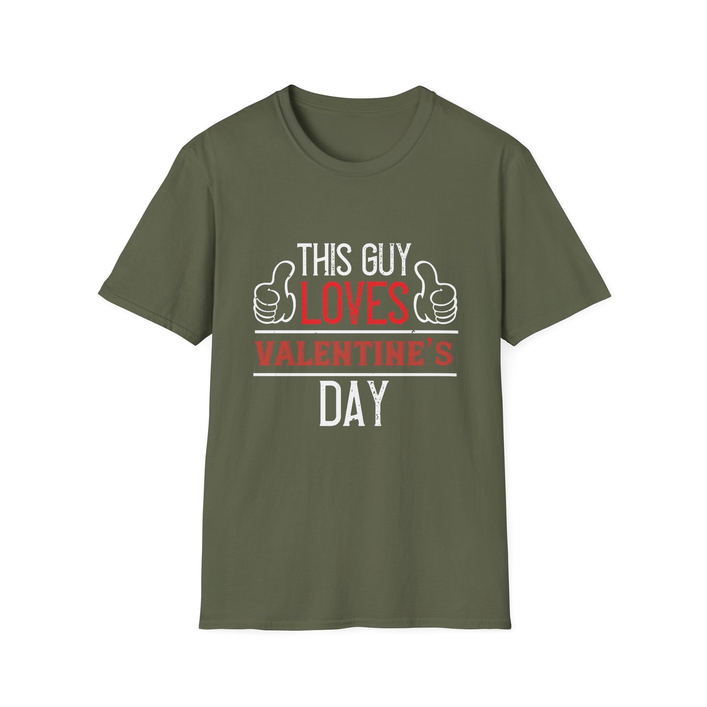 Valentine's Day Unisex T-Shirt - This Guy Loves Valentine's Day Design