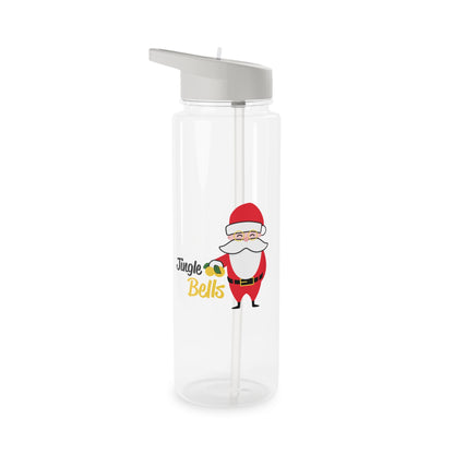 Tritan Water Bottle - Jingle Bells Santa Design