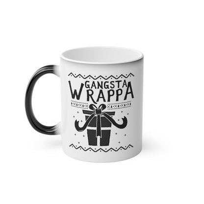 Christmas Color Changing Mug - Gangsta Wrappa Design