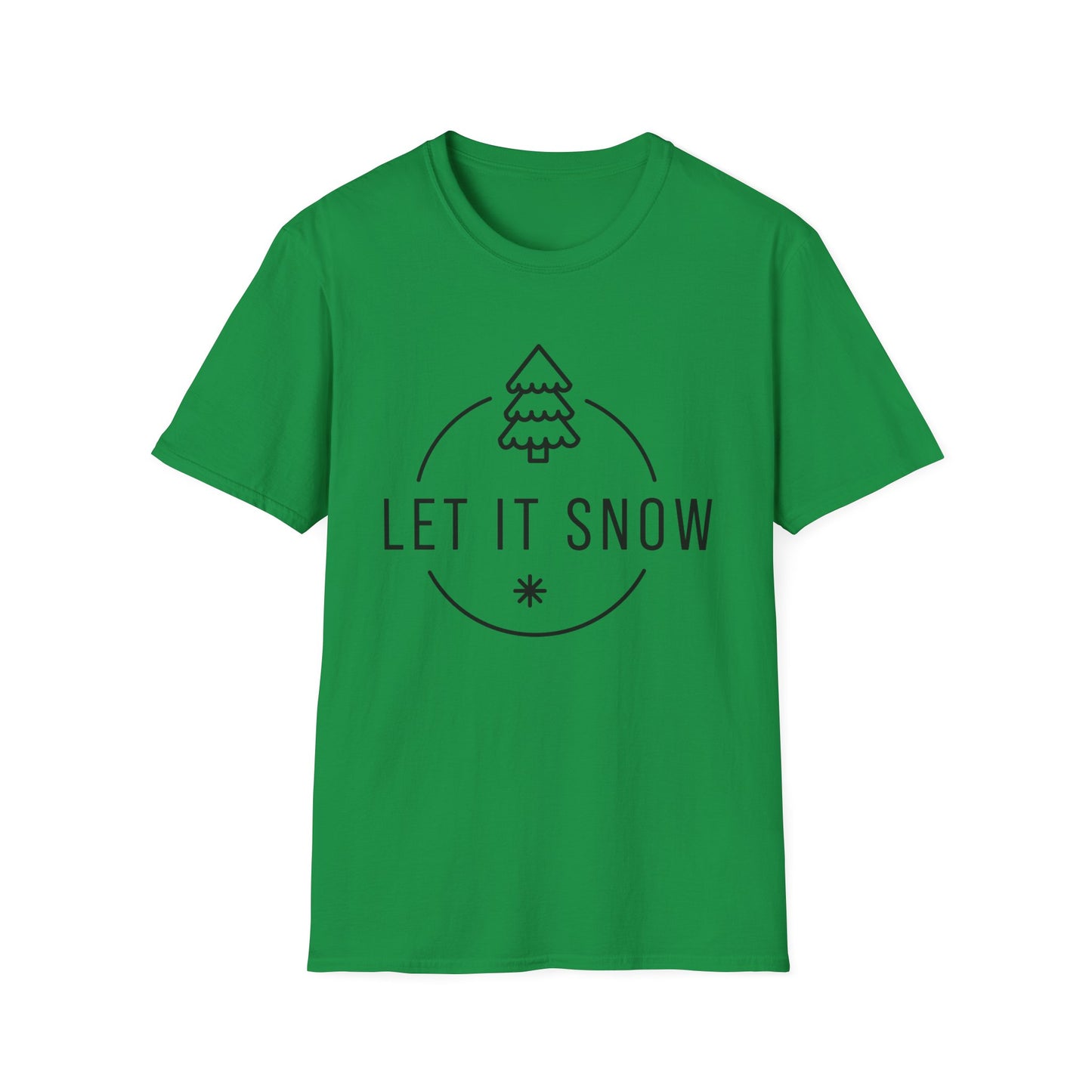 Christmas Unisex T-Shirt - Let It Snow Design