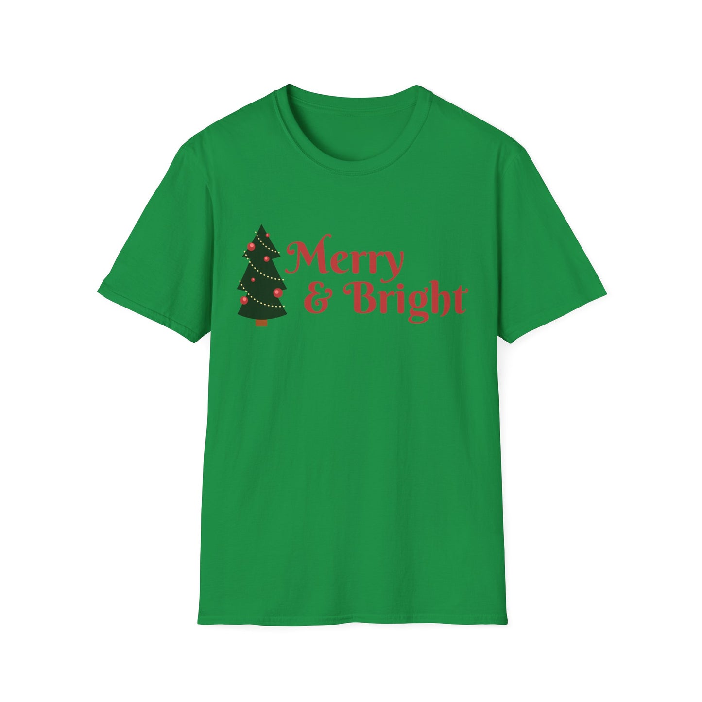 Christmas Unisex T-Shirt - Merry and Bright Design