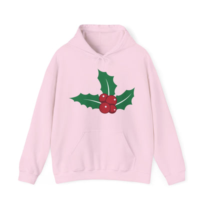 Christmas Unisex Hooded Sweatshirt - Mistletoe Design