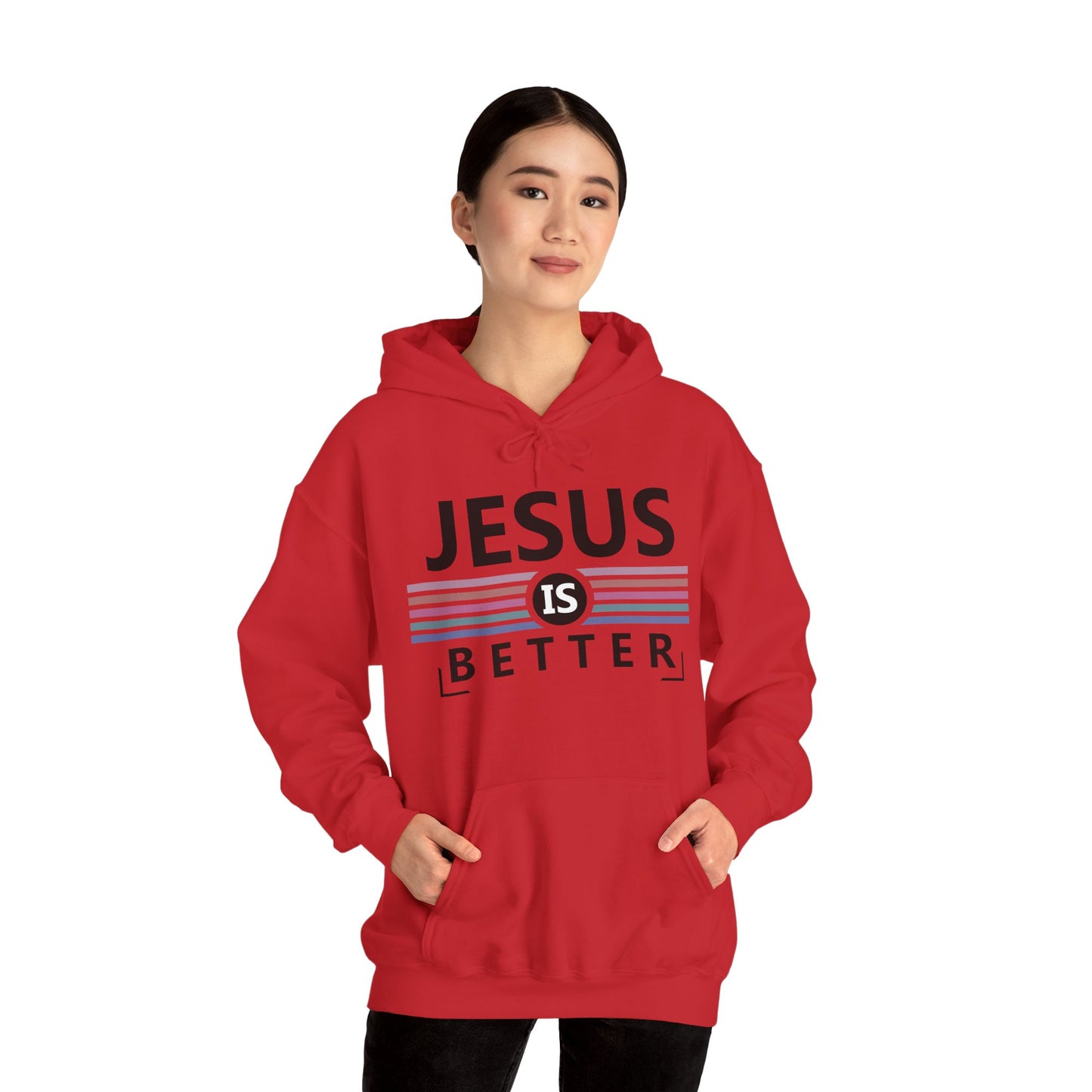 Christian Unisex Hooded Sweatshirt - Jesus Is Better Design