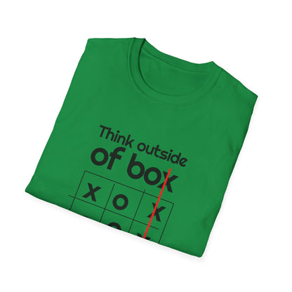 Motivational Unisex T-Shirt - Think Outside The Box Design