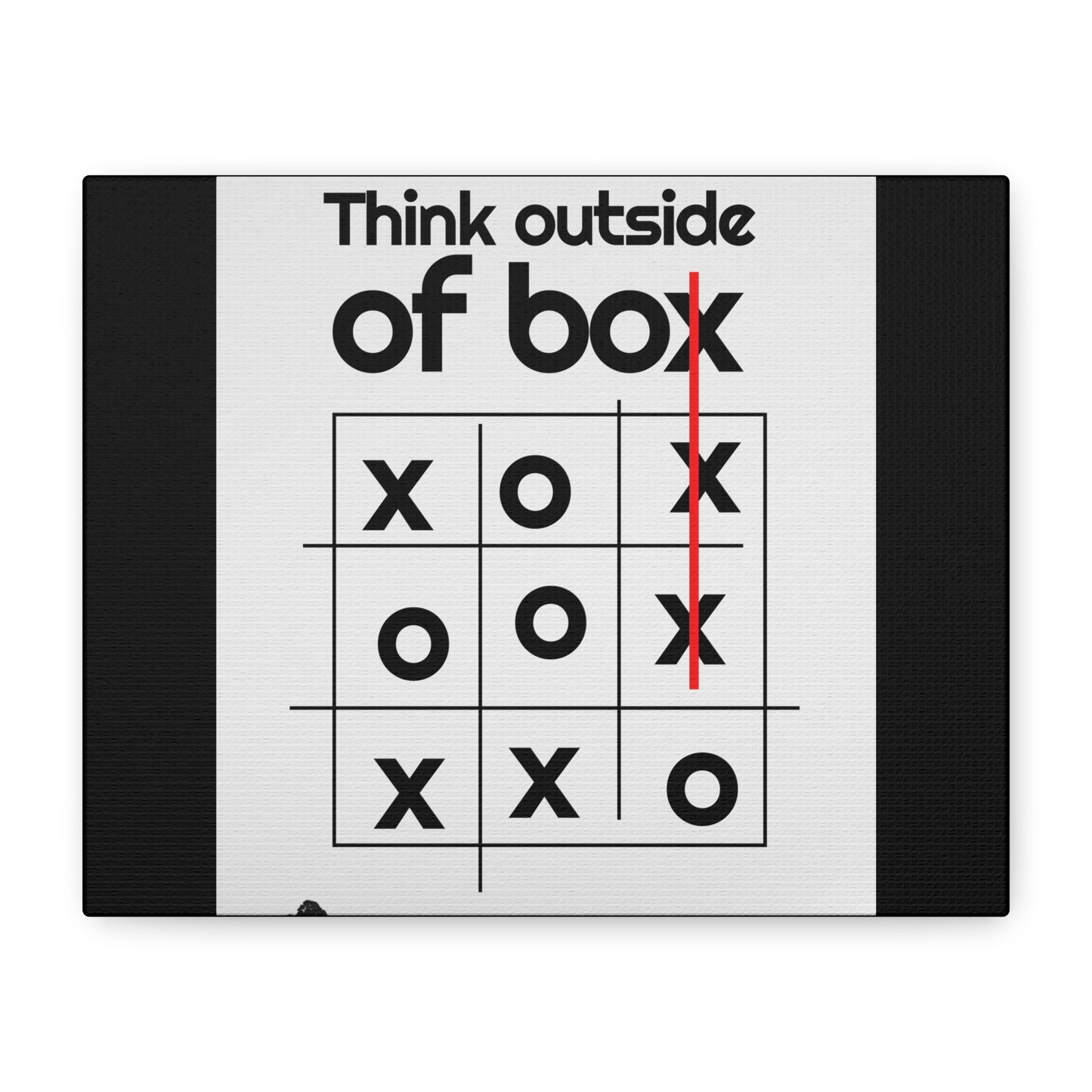 Motivational Matte Canvas, Stretched, 1.25" - Think Outside The Box Design