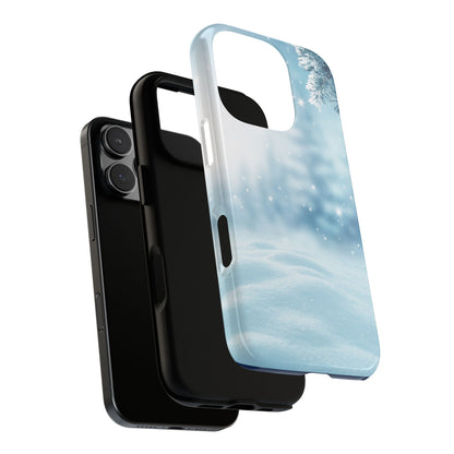 Christmas Tough Cases for iPhone - Snow & Fir Trees Design