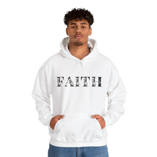 Faith (Black) Christian Hoodie | Motivational Treats