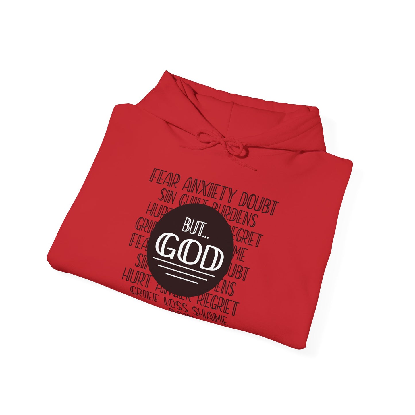 Christian Unisex Hooded Sweatshirt - God Trumps Negative Emotions Design