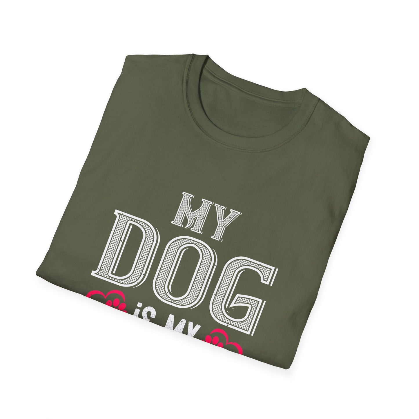 Valentine's Day Unisex T-Shirt - My Dog Is My Valentine Design