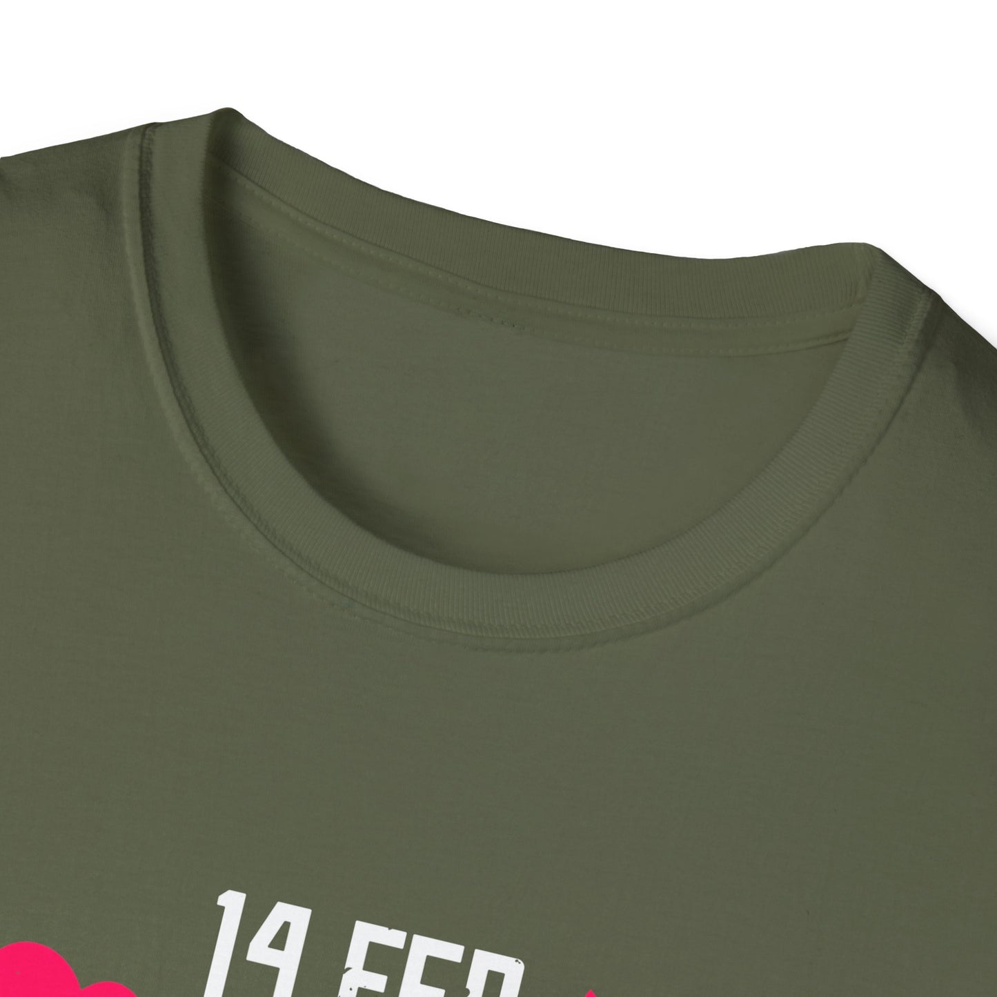 Valentine's Day Unisex T-Shirt - 14 Feb Be My Valentine Design