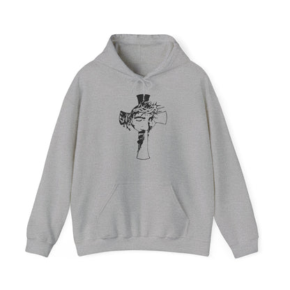 Christian Unisex Hooded Sweatshirt - Jesus On The Cross Design