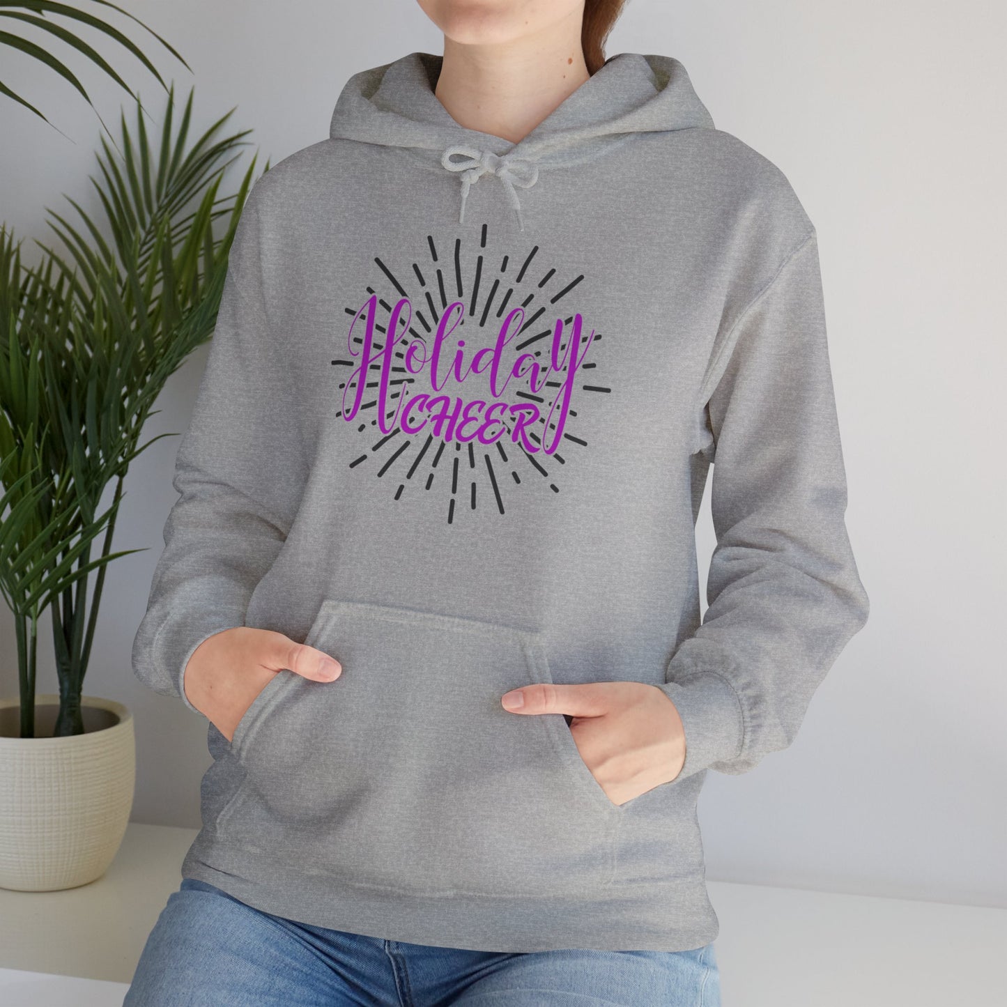 Christmas Unisex Hooded Sweatshirt - Holiday Cheer Design