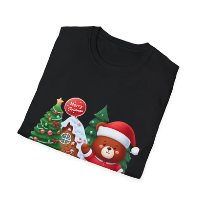 Christmas Unisex T-Shirt - Festive Bear Design