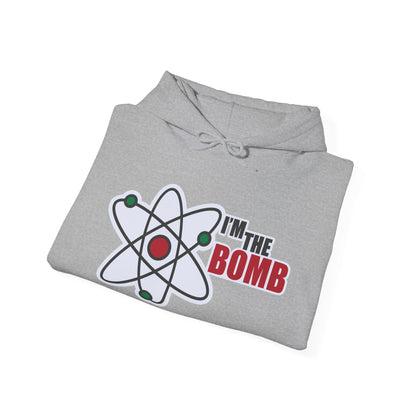 Motivational Unisex Hooded Sweatshirt - I'm The Bomb Design