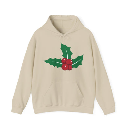 Christmas Unisex Hooded Sweatshirt - Mistletoe Design