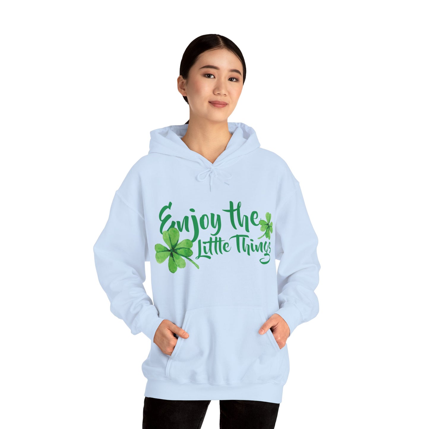 Motivational Unisex Hooded Sweatshirt - Enjoy The Little Things Design