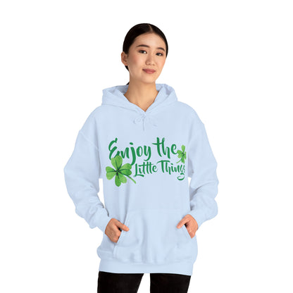 Motivational Unisex Hooded Sweatshirt - Enjoy The Little Things Design