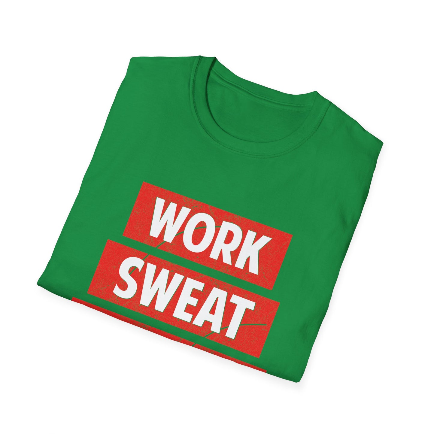 Motivational Unisex T-Shirt - Work Sweat Achieve Design