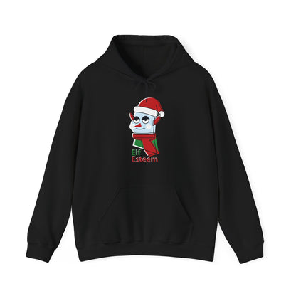 Christmas Unisex Hooded Sweatshirt - Elf Esteem Design