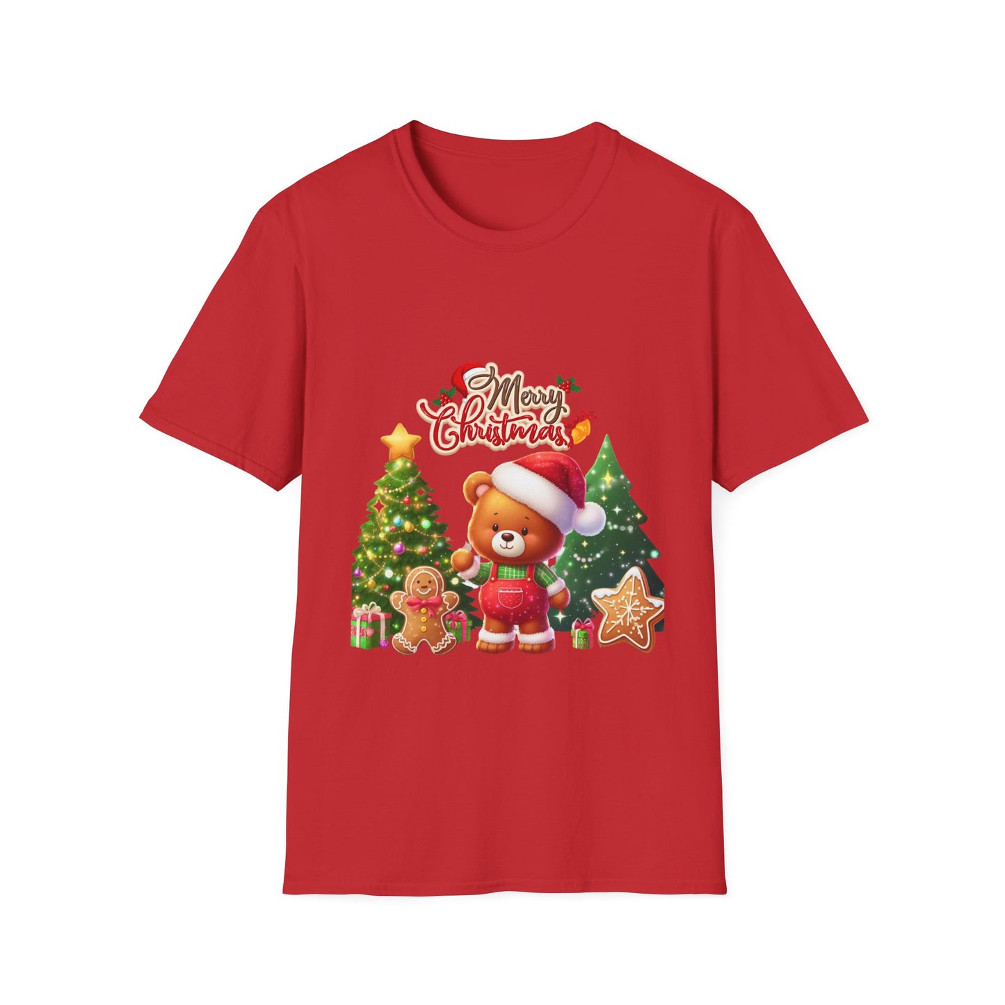 Christmas Unisex T-Shirt - Teddy Bear Design