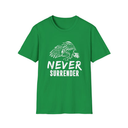 Motivational Unisex T-Shirt - Never Surrender Design