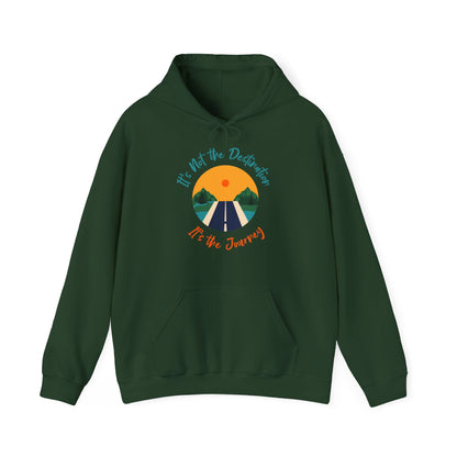 Motivational Unisex Hooded Sweatshirt - It's The Journey Design