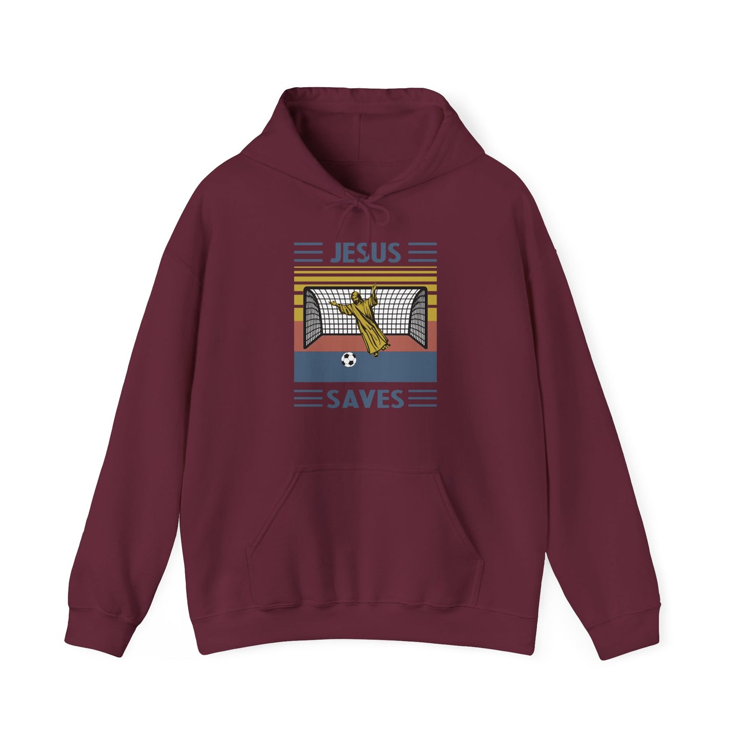 Christian Unisex Hooded Sweatshirt - Jesus Saves Design