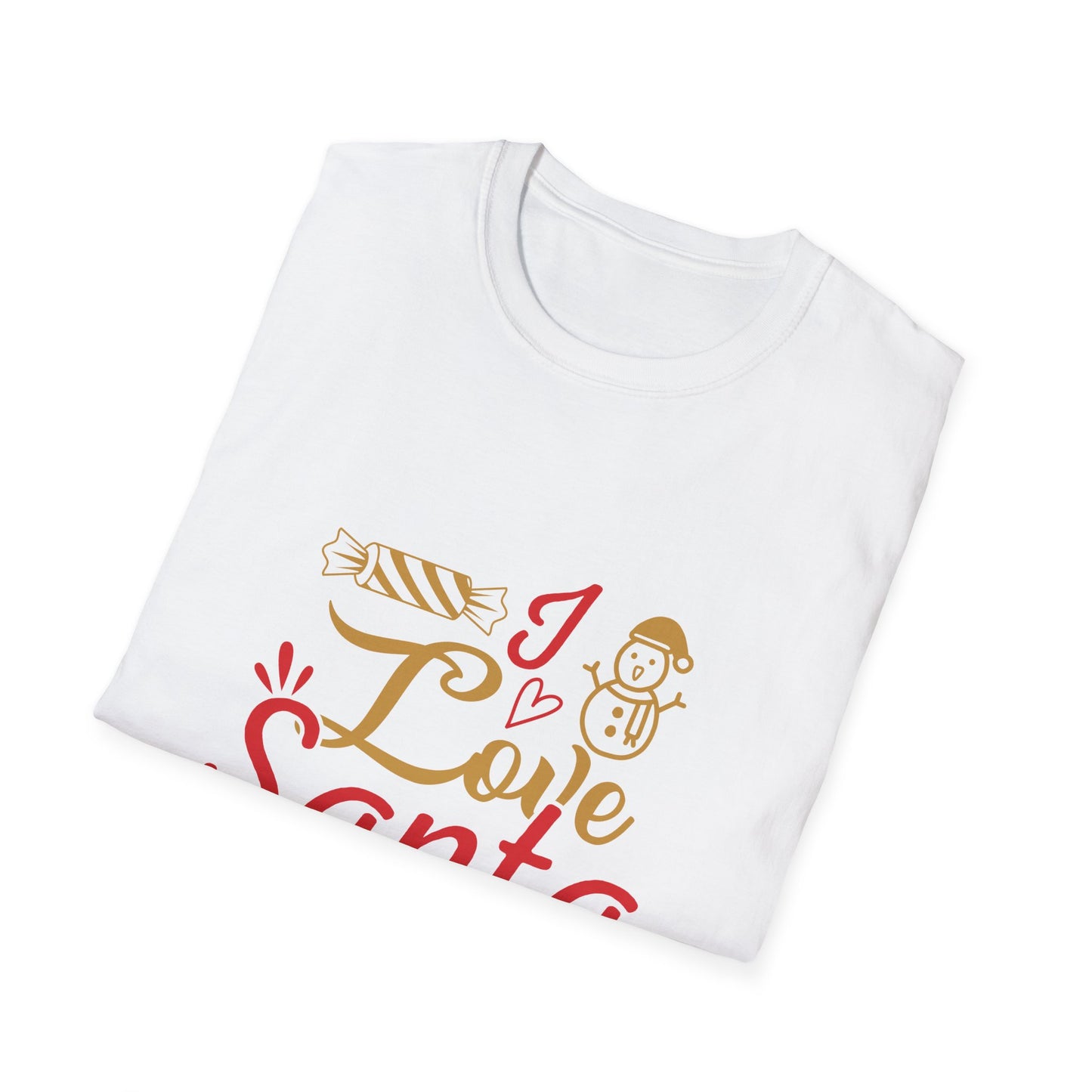 Christmas Unisex T-Shirt - Love Santa Design