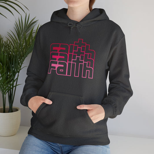 Christian Unisex Hooded Sweatshirt - Faith Echoes Design