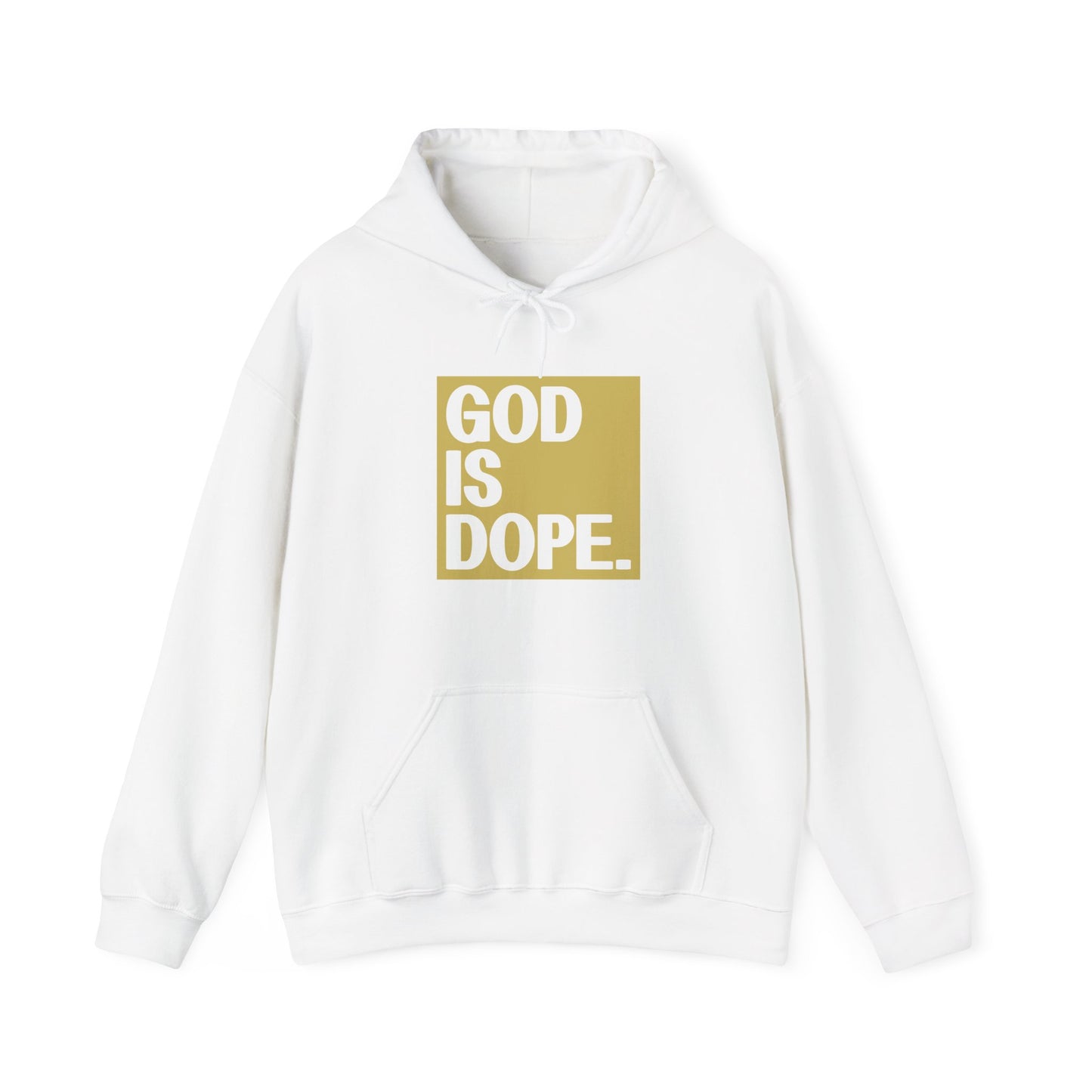 Christian Unisex Hooded Sweatshirt - God Is Dope Design