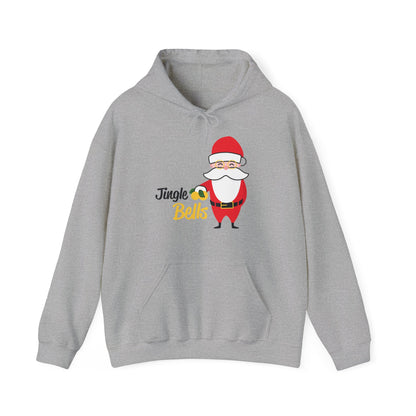 Christmas Unisex Hooded Sweatshirt - Jingle Bells Santa Design