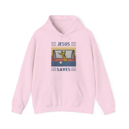 Christian Unisex Hooded Sweatshirt - Jesus Saves Design