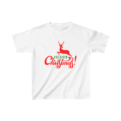 Christmas Unisex Kids T-Shirt - Merry Christmas Reindeer Design